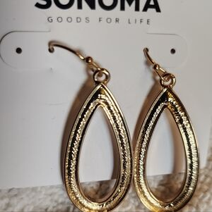 Sonoma Gold Open Teardrop Earrings